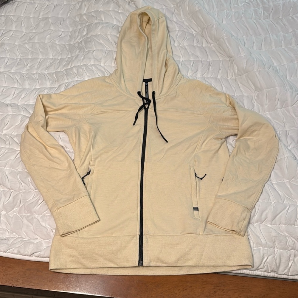 Kuhl Cream Full Zip Hoodie Sweatshirt Women’s Size Medium